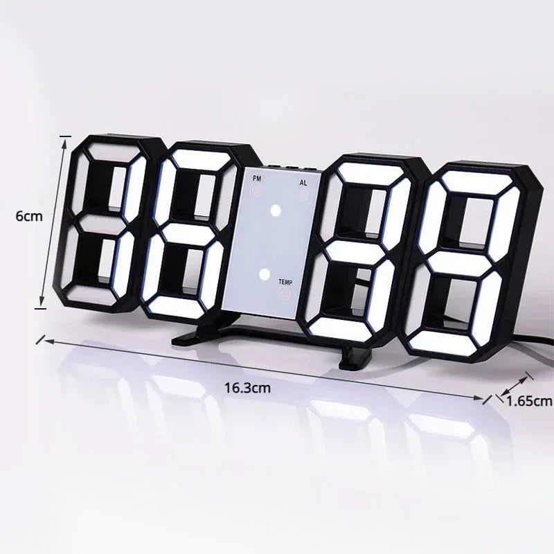 3D LED Digital Alarm Clock