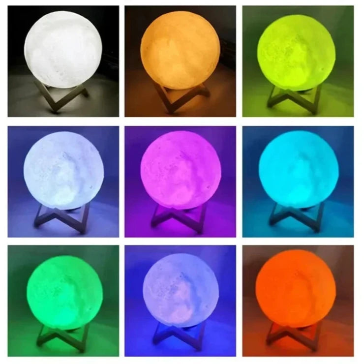 8cm LED Moon Lamp