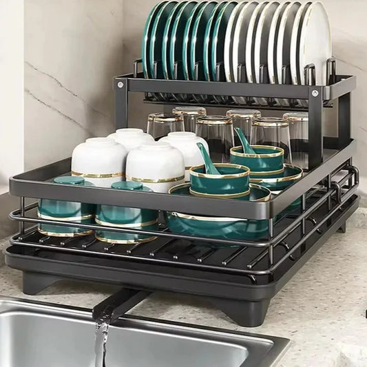 Modern 2 Tier Dish Rack