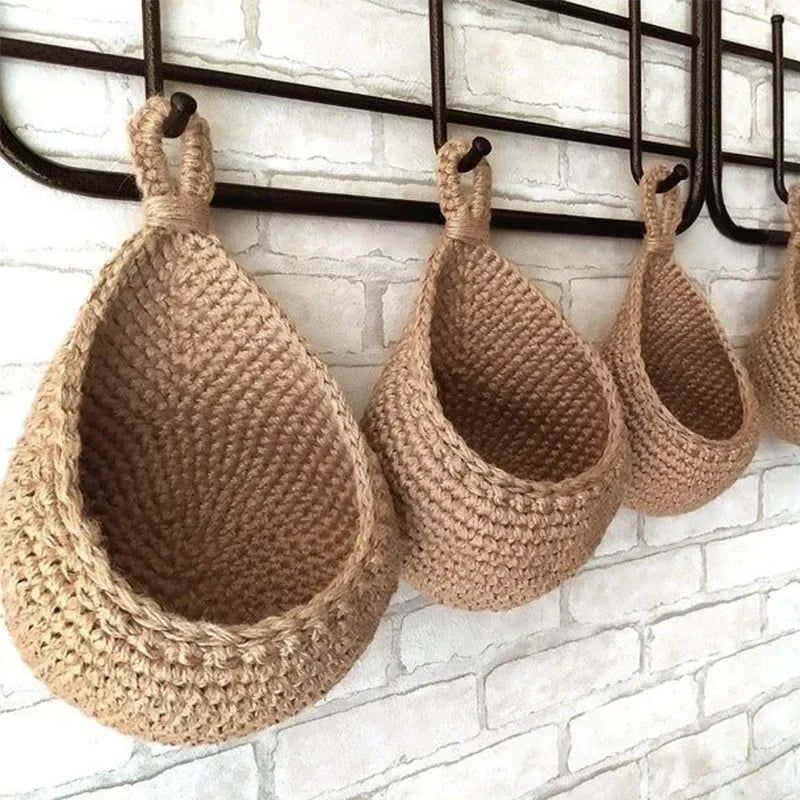 Handwoven Hanging Hanging Basket