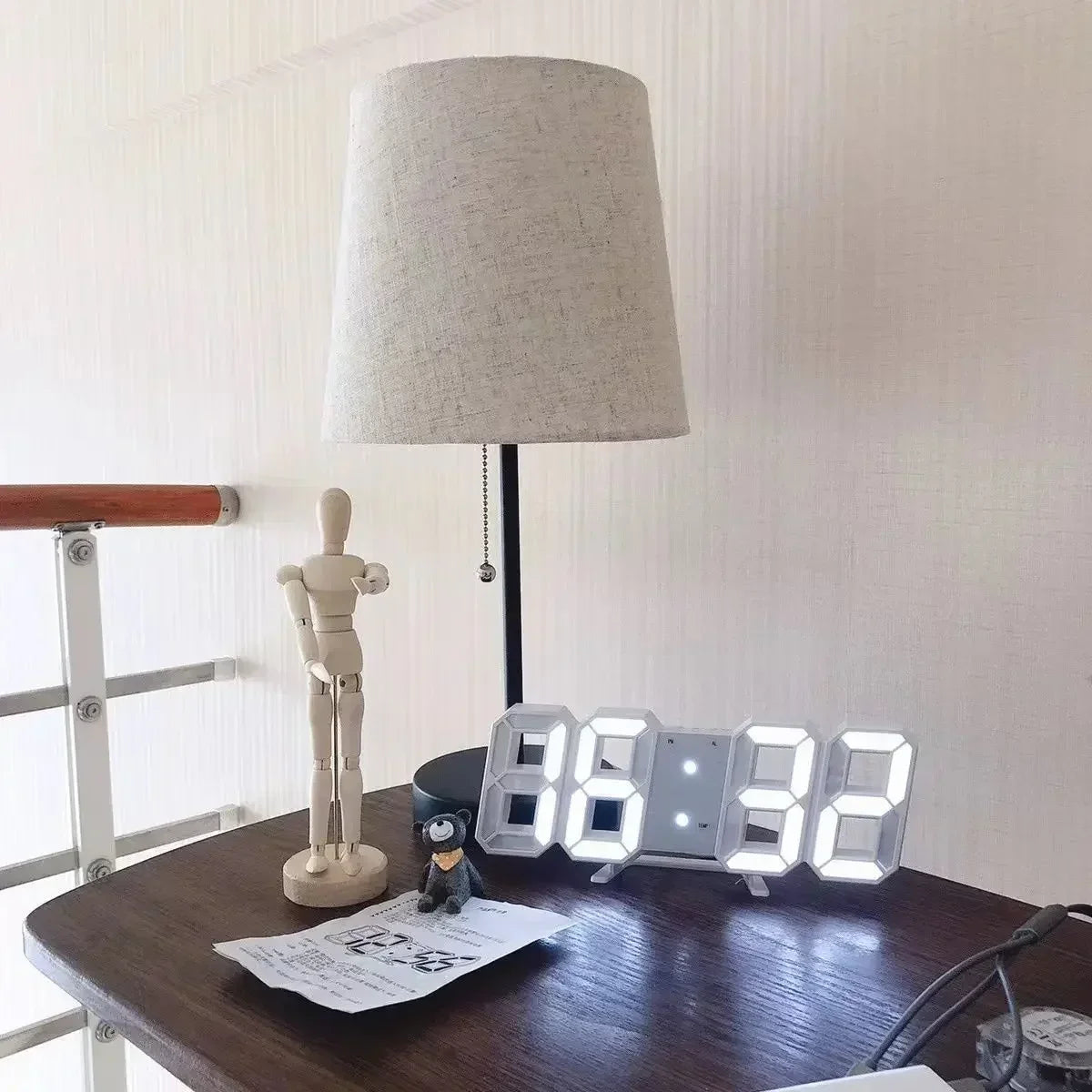 3D LED Digital Alarm Clock