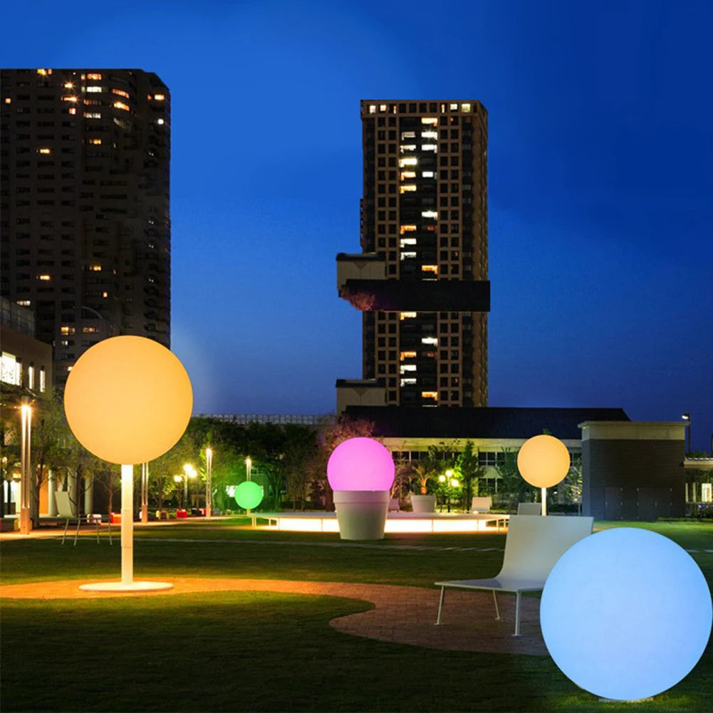 Round LED Solar Globes