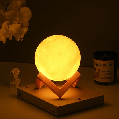 8cm LED Moon Lamp