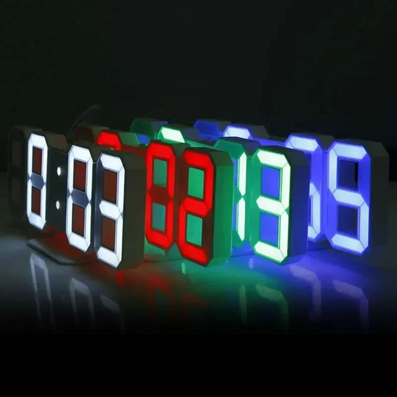 3D LED Digital Alarm Clock