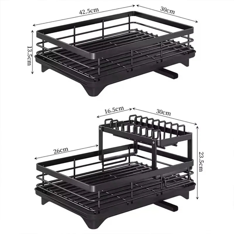 Modern 2 Tier Dish Rack