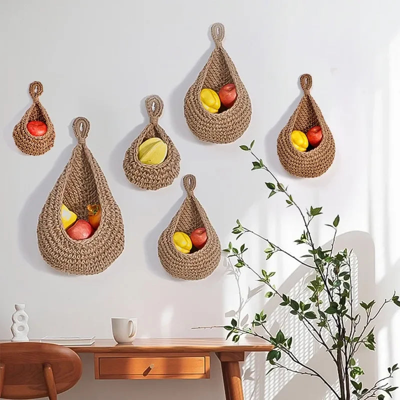 Handwoven Hanging Hanging Basket