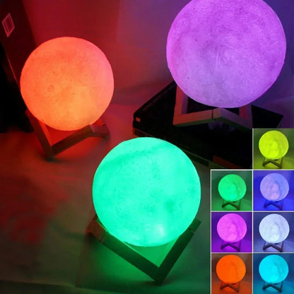 8cm LED Moon Lamp